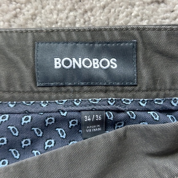 Lightly Worn Medium Brown/Grey Bonobos Pants - Picture 3 of 4